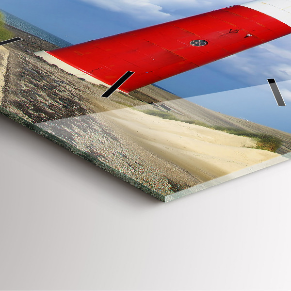 Square wall clock Lighthouse