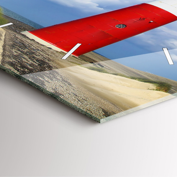 Square wall clock Lighthouse