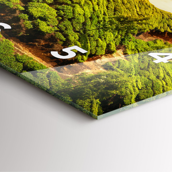 Square wall clock Tea Hill