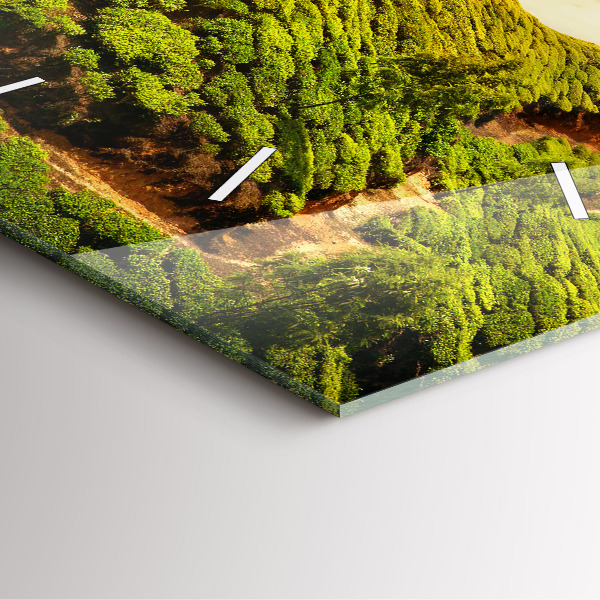 Square wall clock Tea Hill