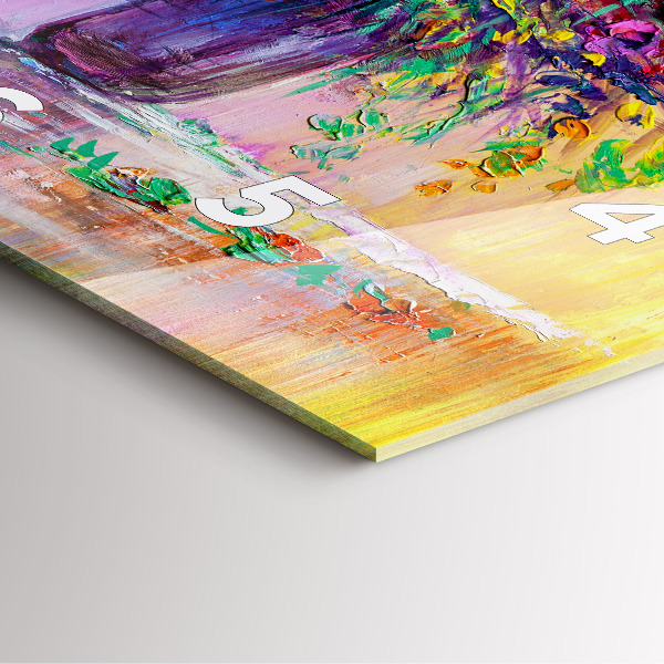 Square wall clock Flowers in a vase