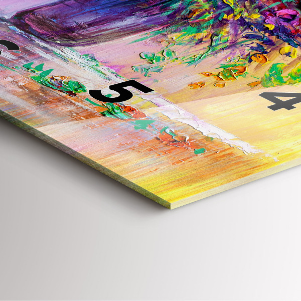 Square wall clock Flowers in a vase