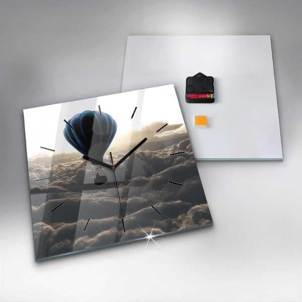 Square wall clock Balloon in the sky