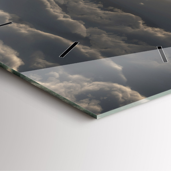 Square wall clock Balloon in the sky