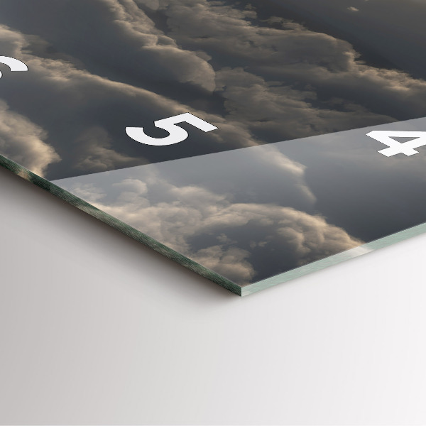 Square wall clock Balloon in the sky