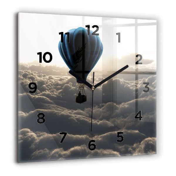 Square wall clock Balloon in the sky