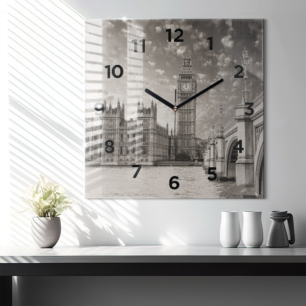 Square wall clock London England Big Ben