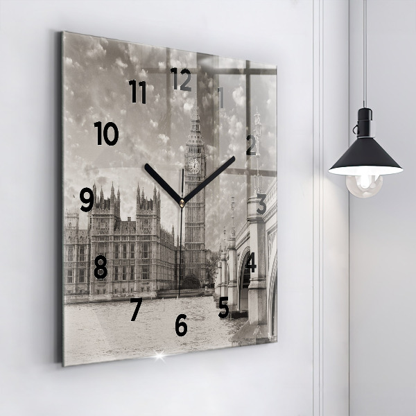 Square wall clock London England Big Ben
