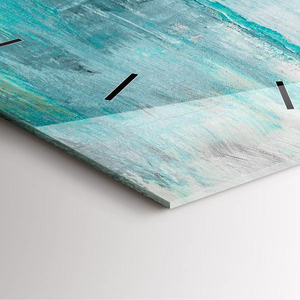 Square wall clock Oil texture abstract