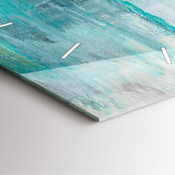 Square wall clock Oil texture abstract