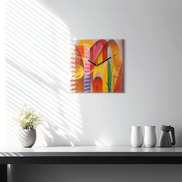 Square wall clock Art Decoration Abstraction