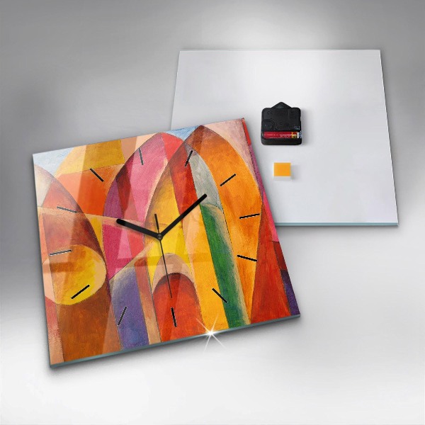 Square wall clock Art Decoration Abstraction