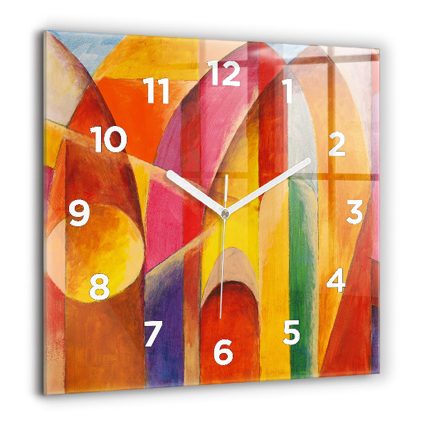 Square wall clock Art Decoration Abstraction