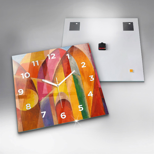 Square wall clock Art Decoration Abstraction