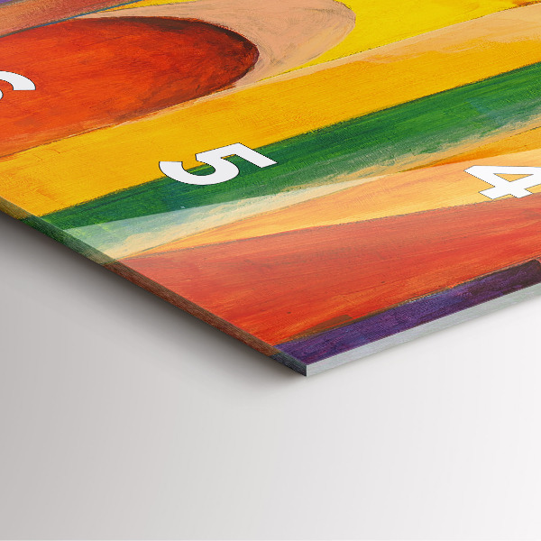 Square wall clock Art Decoration Abstraction