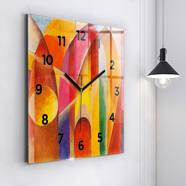 Square wall clock Art Decoration Abstraction