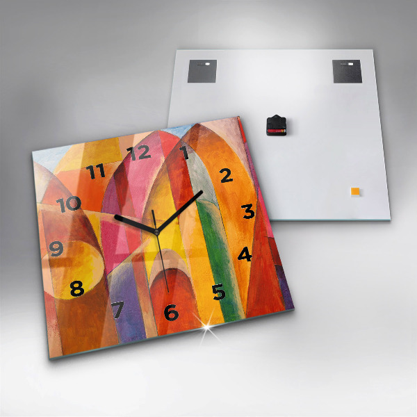 Square wall clock Art Decoration Abstraction
