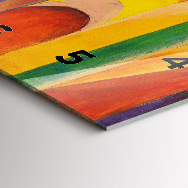 Square wall clock Art Decoration Abstraction