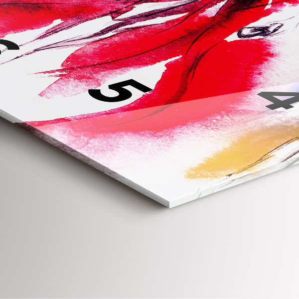 Square wall clock Women in colorful dresses