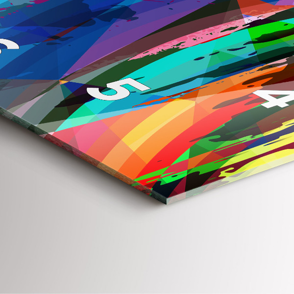 Square wall clock Abstract background