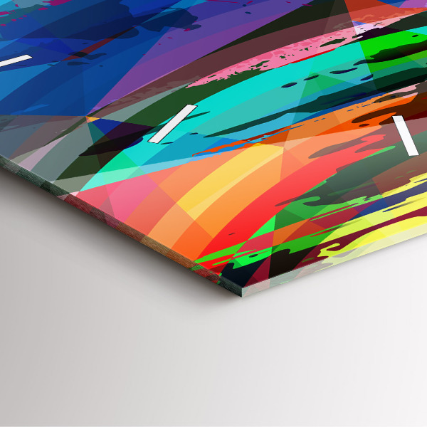 Square wall clock Abstract background