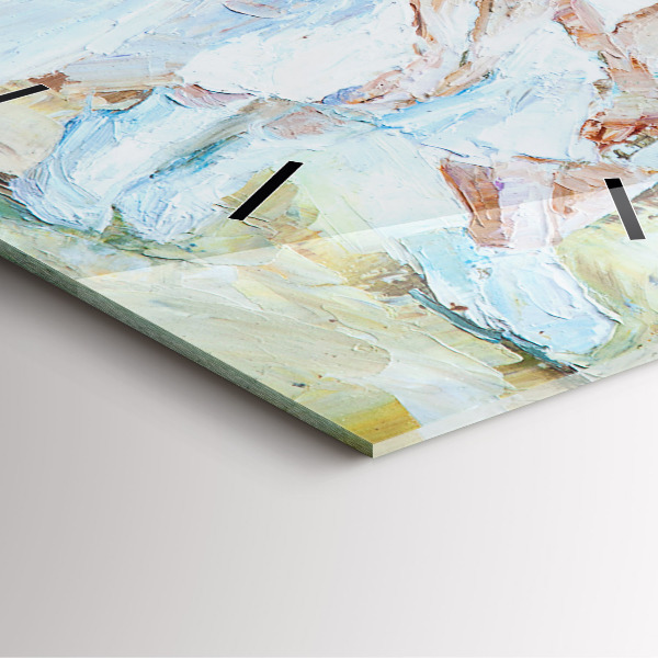 Square wall clock Young ballerinas