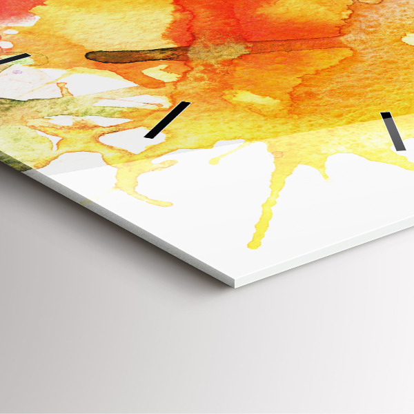 Square wall clock Colorful portrait of a woman