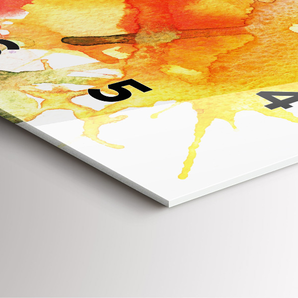 Square wall clock Colorful portrait of a woman