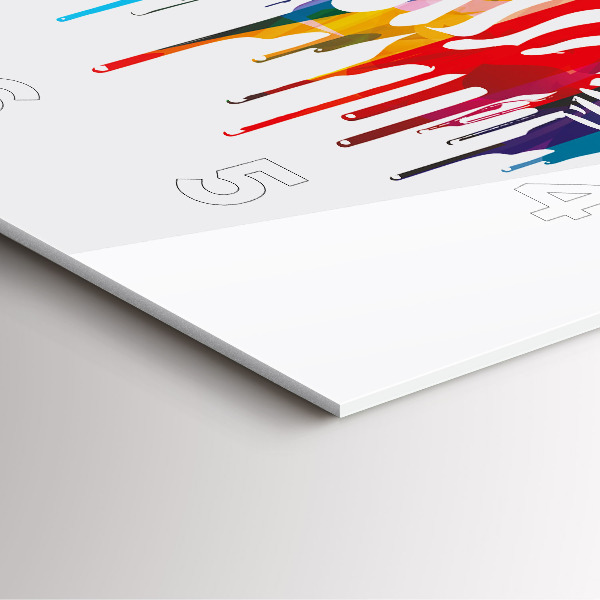 Square wall clock Colorful zebra