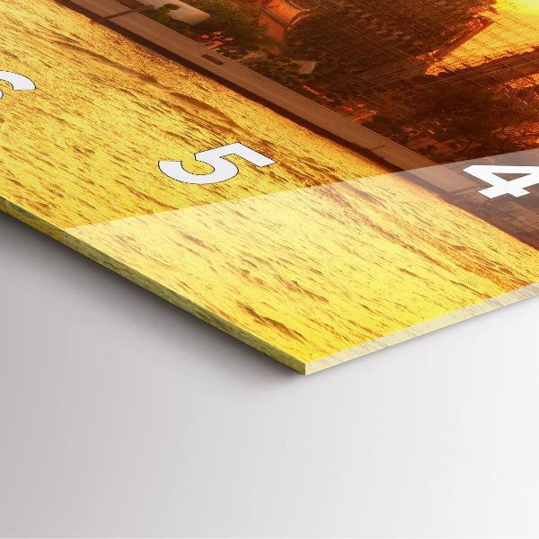 Square wall clock Wat arun bangkok thailand