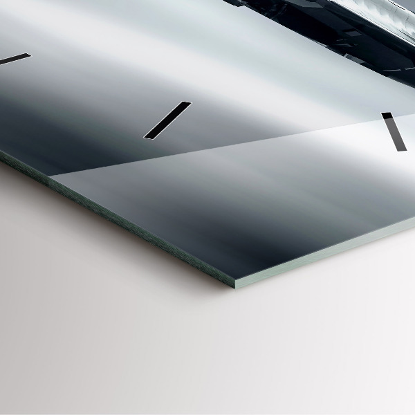 Square wall clock Military aircraft in flight