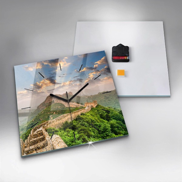 Square wall clock The Great Wall of China