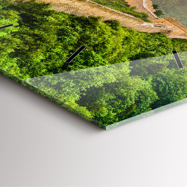 Square wall clock The Great Wall of China