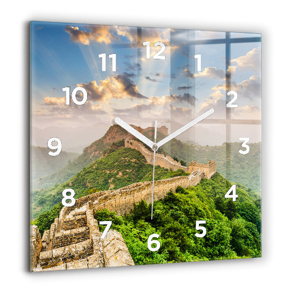 Square wall clock The Great Wall of China