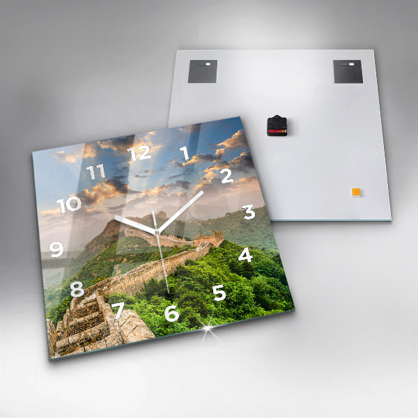 Square wall clock The Great Wall of China