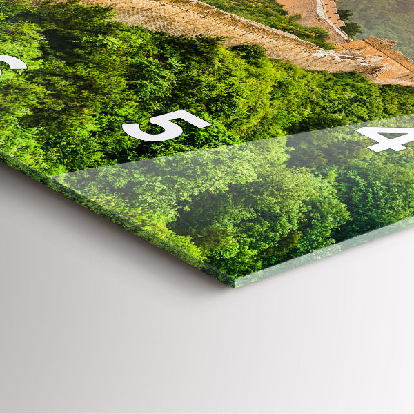 Square wall clock The Great Wall of China