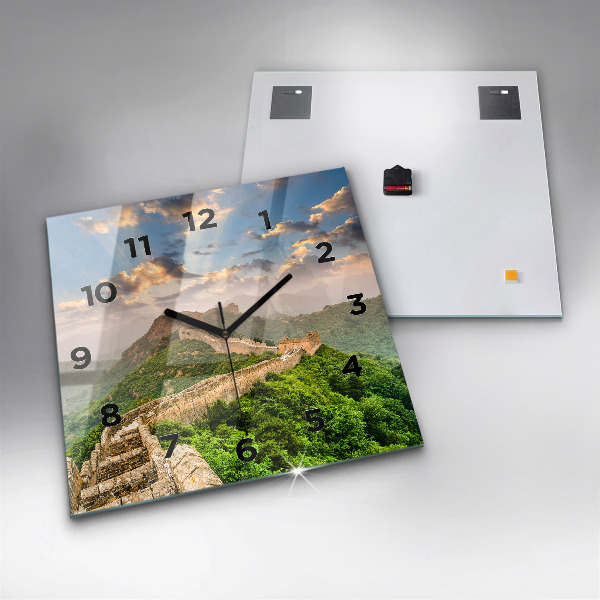 Square wall clock The Great Wall of China