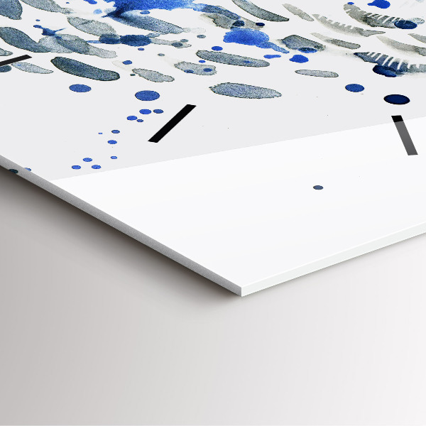 Square wall clock Owl look