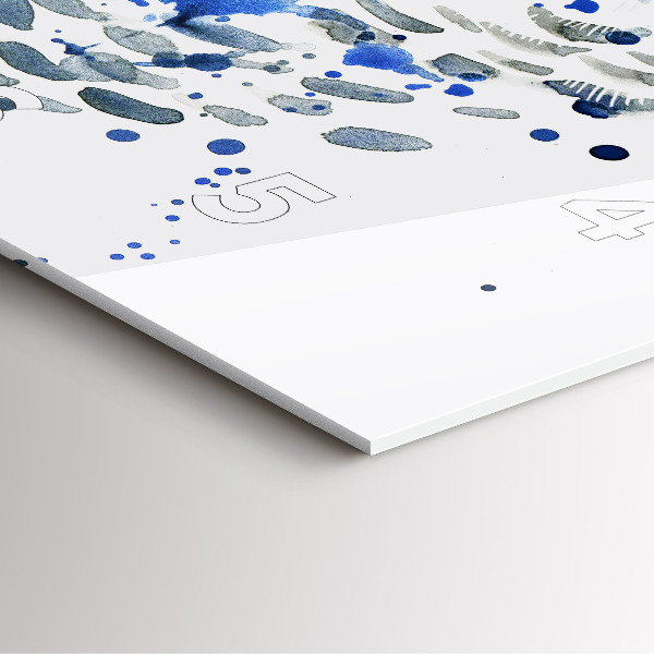 Square wall clock Owl look