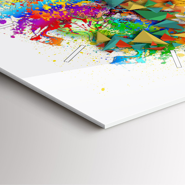 Square wall clock Floral harmony with butterflies