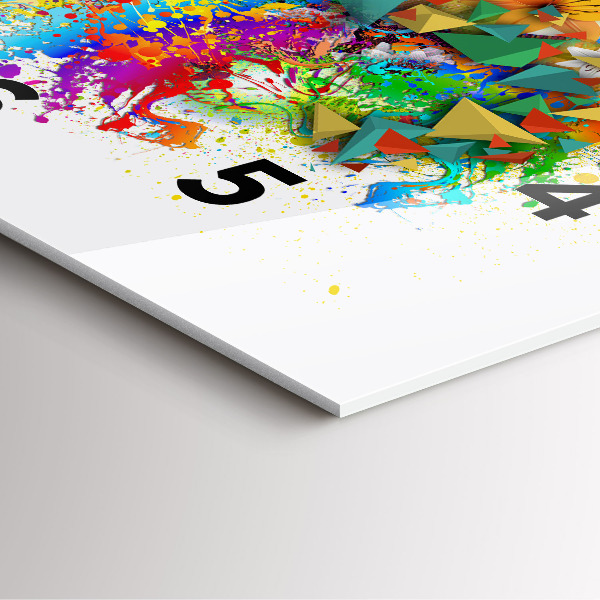 Square wall clock Floral harmony with butterflies