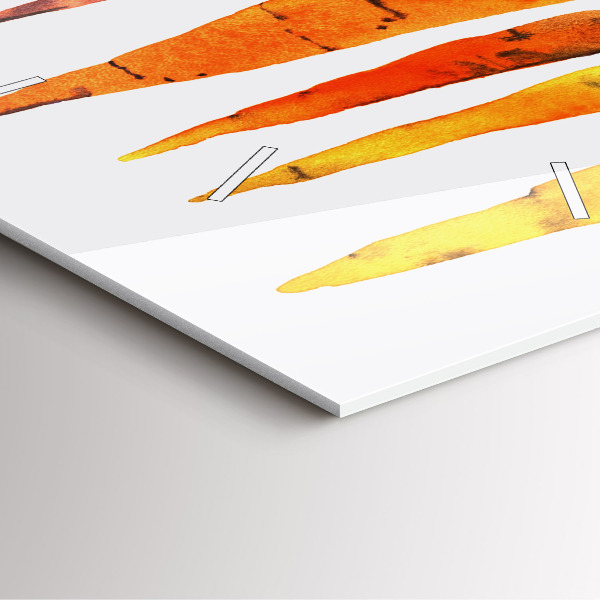 Square wall clock Carrot illustration