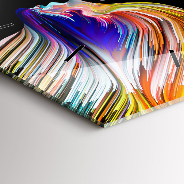 Square wall clock Emotional art