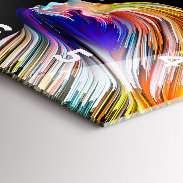 Square wall clock Emotional art