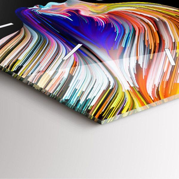 Square wall clock Emotional art