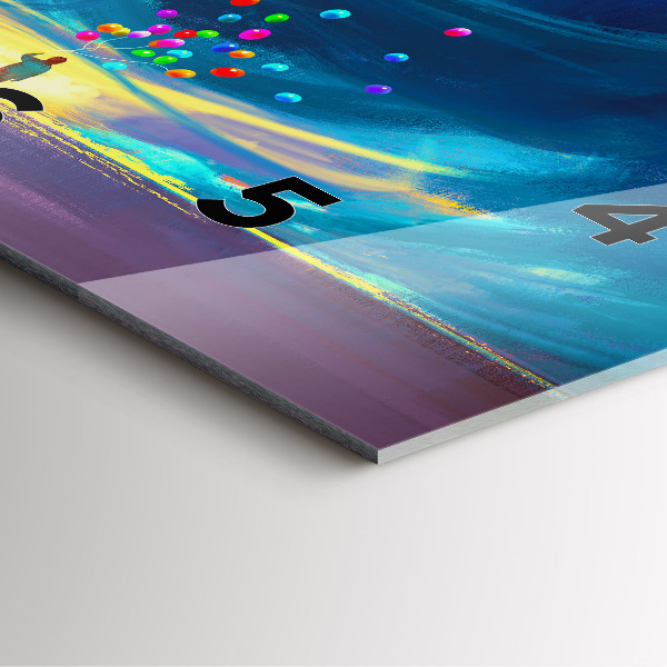 Square wall clock Baby and balloons