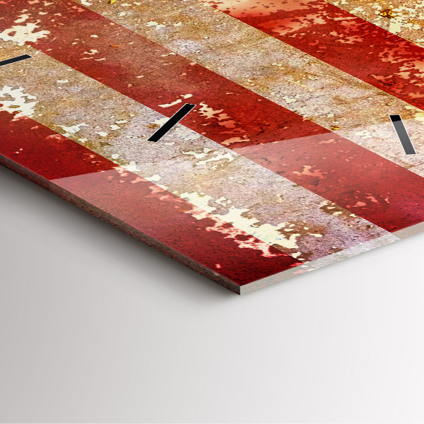 Square wall clock Vintage USA Flag