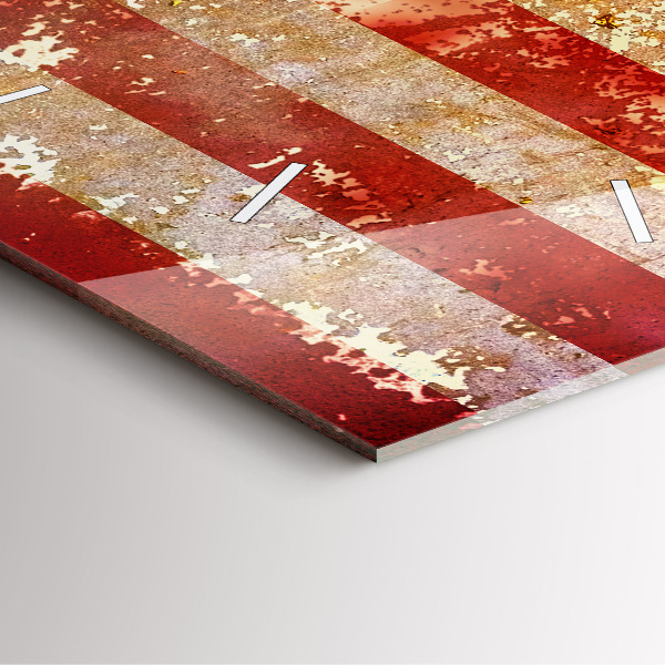 Square wall clock Vintage USA Flag