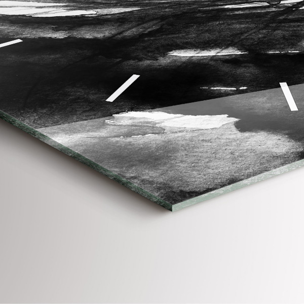 Square wall clock Portrait of a woman