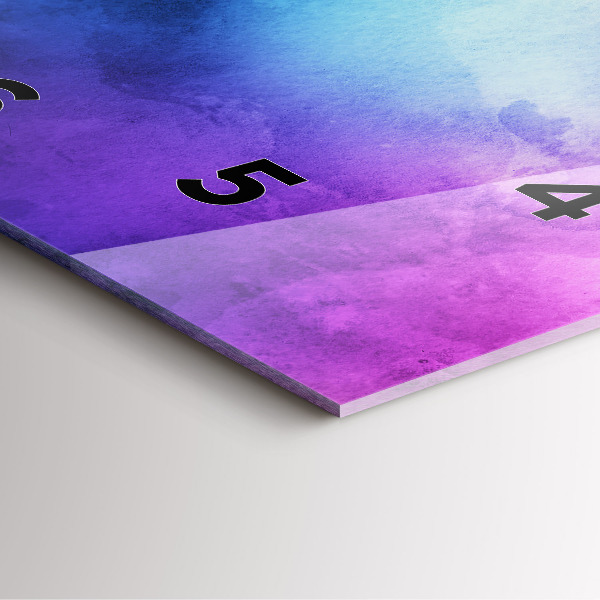 Square wall clock Colored Spots